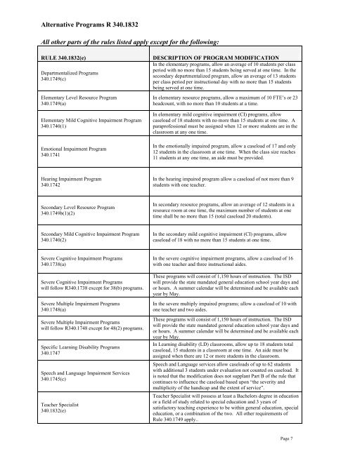 Special Education County Plan - Landmark Academy