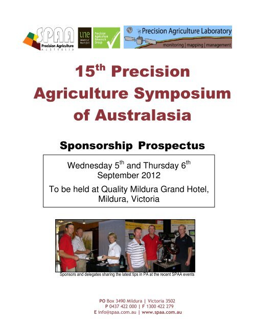 2012 Precision Ag SYMPOSIUM - SPAA