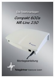 Montageanleitung NR-Line 230/024 - Telegärtner