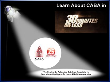 Learn about CABA in 30 Minutes - Continental Automated Buildings ...