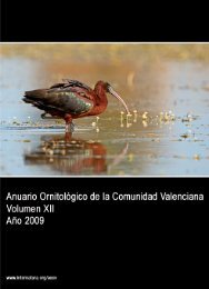 Anuario OrnitolÃ³gico de la Comunidad Valenciana 2009 - InterNatura