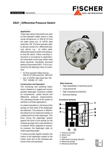 DS21 Differential Pressure Switch