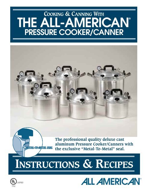 All American 41-1/2 qt Pressure Canner / Cooker (USA)
