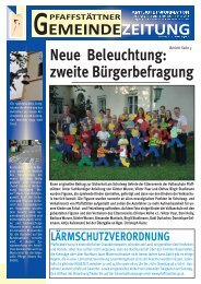 gelangen Sie zur Gemeindezeitung, Ausgabe 20 ... - PfaffstÃ¤tten