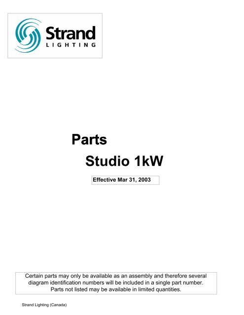 Parts Parts Studio 1kW