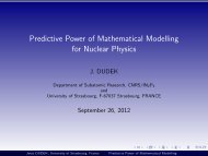 Predictive Power of Mathematical Modelling for Nuclear Physics