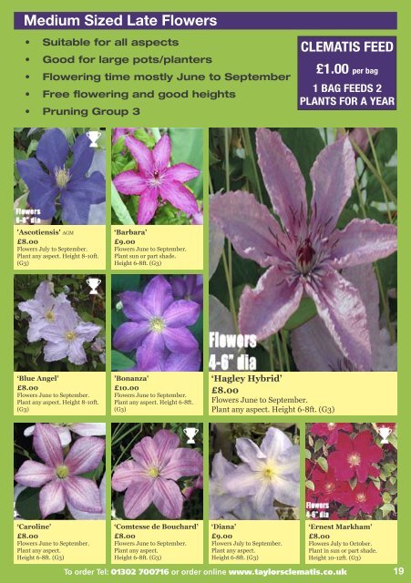 Catalogue & Growing Guide - Taylors Clematis