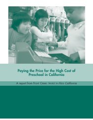 CA Preschool cost.pdf - Fight Crime: Invest in Kids