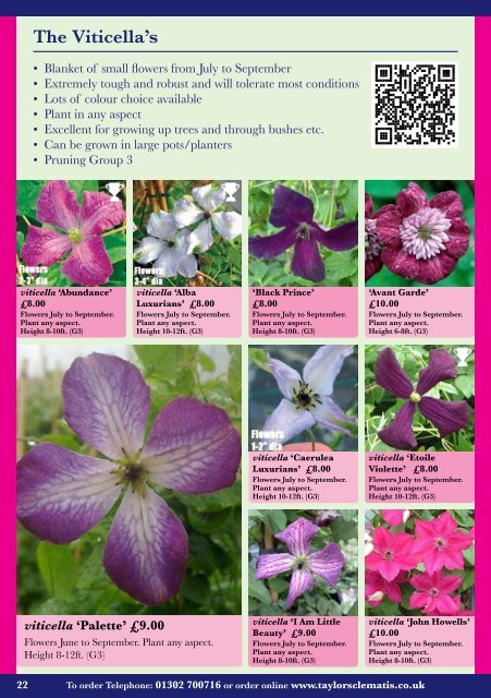 Catalogue Growing Guide - Taylors Clematis