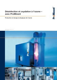 Brochure - Désinfection et oxydation à l'ozone – avec ProMinent