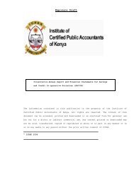 Exposure Draft - Kenya Sacco Net