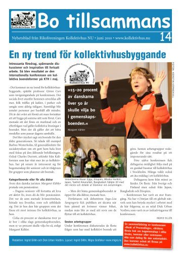 Bo tillsammans - Kollektivhus NU