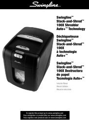 Swingline™ Stack-and-Shred™ 100X Shredder Auto+ ... - Net