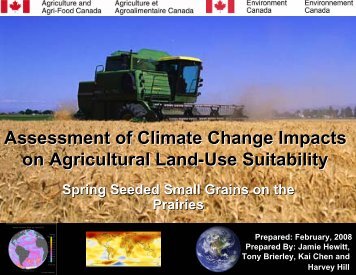 Assessment of Climate Change Impacts on Agricultural Land-Use ...