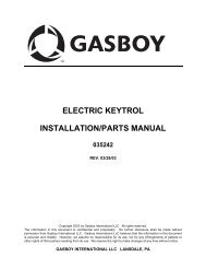 electric keytrol installation/parts manual 035242