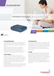 THOMSON ST536(i)v6 - Multi-User ADSL2+ Gateway - Clix