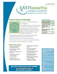 Annual General Meeting - East Kawartha Chamber of Commerce