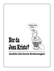 Aurkitu bizi berria Kristorengan! - Nueva Vida En Cristo