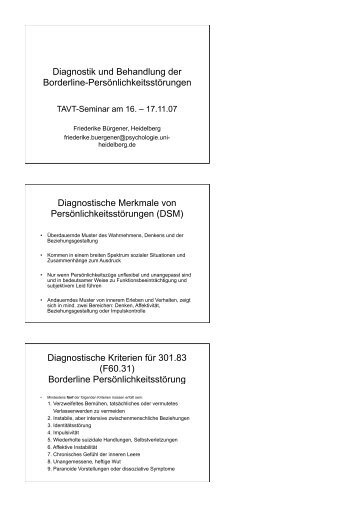 Boderline Bürgerner 07.key - TAVT