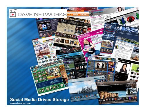 Social Media Drives Storage - IDEMA