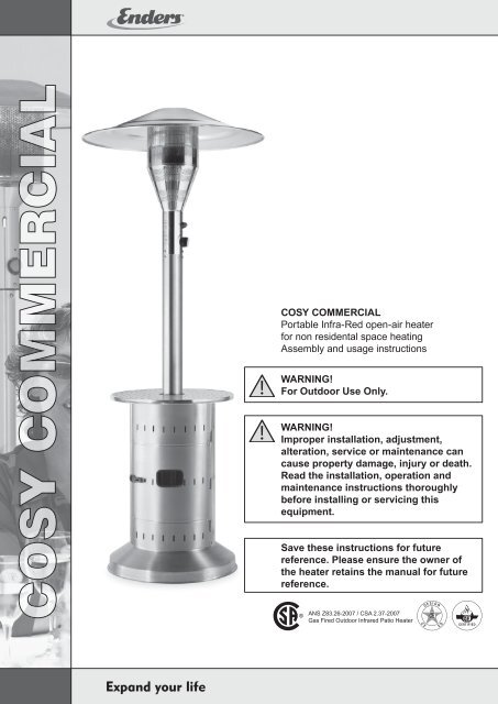 Enders Commercial Heater Instructions Pdf