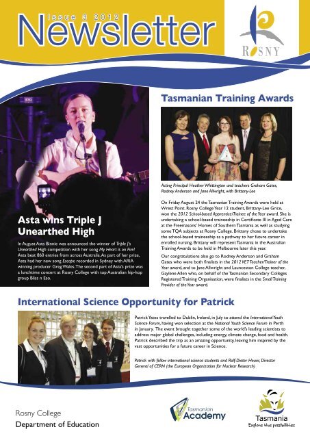 Newsletter Issue 3 2012.pdf - Department of Education Schools ...