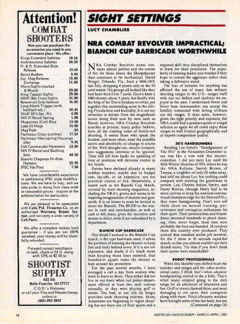 American Handgunner March/April 1981