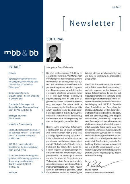 Newsletter 23 / Juli 2012 - Buchalik BrÃ¶mmekamp