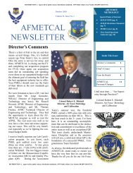 AFMETCAL Newsletter