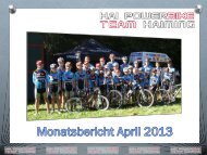 Monatsbericht April 2013 - Hai PowerBike Team Haiming