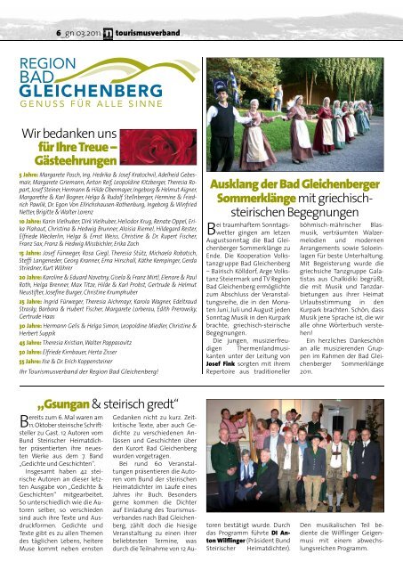 Anzeigen - Gleichenberger Nachrichten