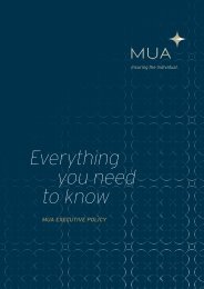 MUA Executive Policy - Van Flymen & Associates