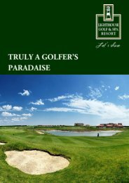 Lighthouse Golf Brochure. PDF - Lighthouse Golf Resort