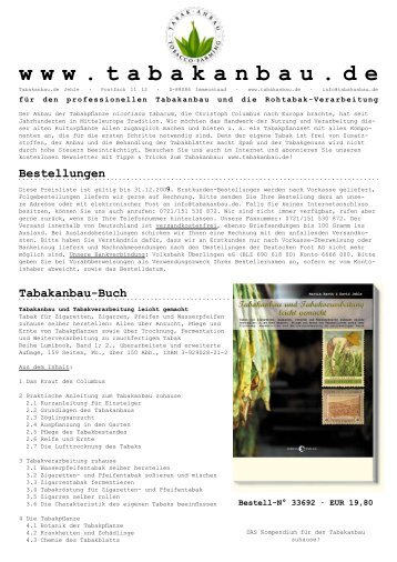 Unser aktuelles Prospekt zum Download (PDF) - Tabakanbau.de