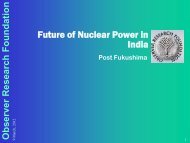 Future of Nuclear Power in India - Post Fukushima - IPBA 2012