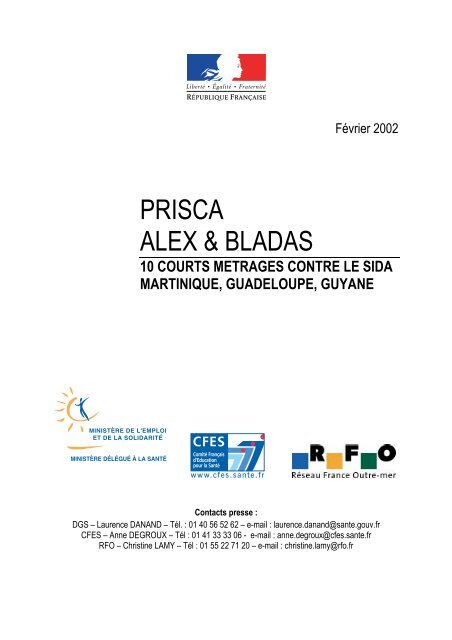 Prisca, Alex & Bladas. 10 courts mÃ©trages contre le sida ... - Inpes