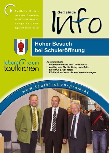 Liebe Taufkirchner! - Taufkirchen an der Pram