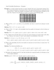 Chapter Five â€“ Joint Probability Distributions and Random Samples