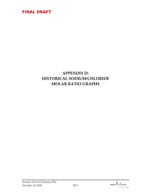 indicators of seawater intrusion - Seasidebasinwatermaster.org