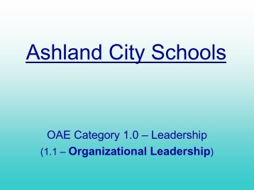 Leadership - Ashland City Schools