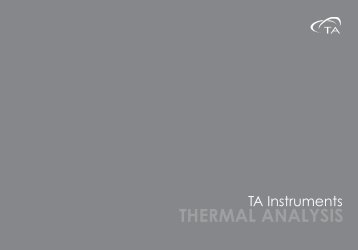 download the product brochure -- 1.3 mb - TA Instruments