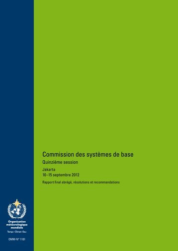 Commission des systÃ¨mes de base - E-Library - WMO