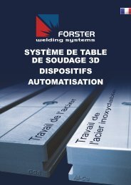 Catalogue complet FRANÇAIS (4,80 MB) - Förster Welding Systems