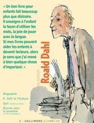 FICHE ROALD DAHL XPRES POUR PDF - Gallimard Jeunesse