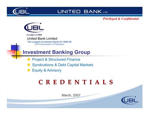 united investment bank ltd