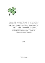 prognoza oddziaływania na środowisko projektu zmiany ... - Pszczyna