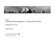 Download der Management Summary - Dr. Peter & Company AG
