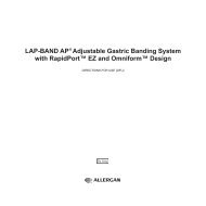LAP-BAND AP® Adjustable Gastric Banding System DFU - Allergan