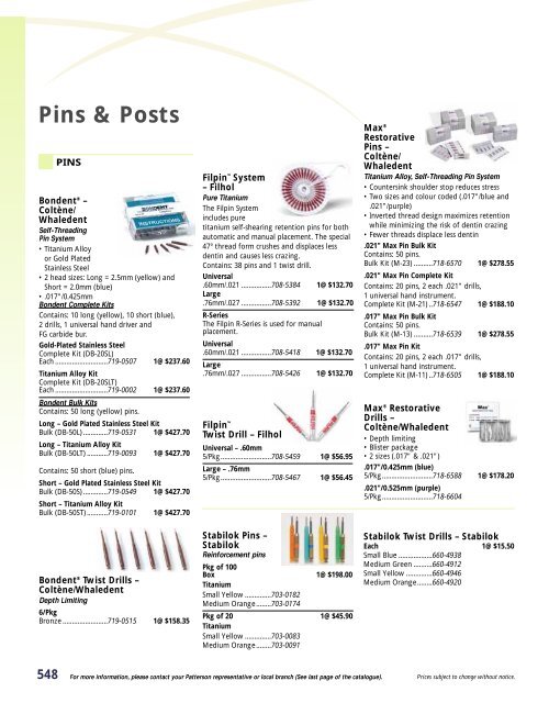 Pins & Posts