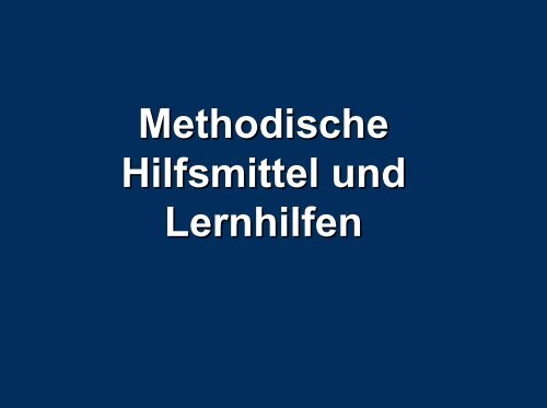 Methodische Hilfsmittel und Lernhilfen - Personal-training-dortmund ...